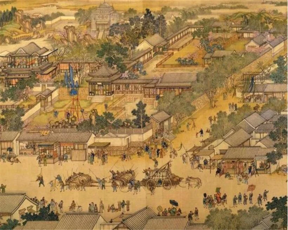3D-обои beibehang на заказ Настенные обои зал Qingming Shanghe карта полная версия настенный