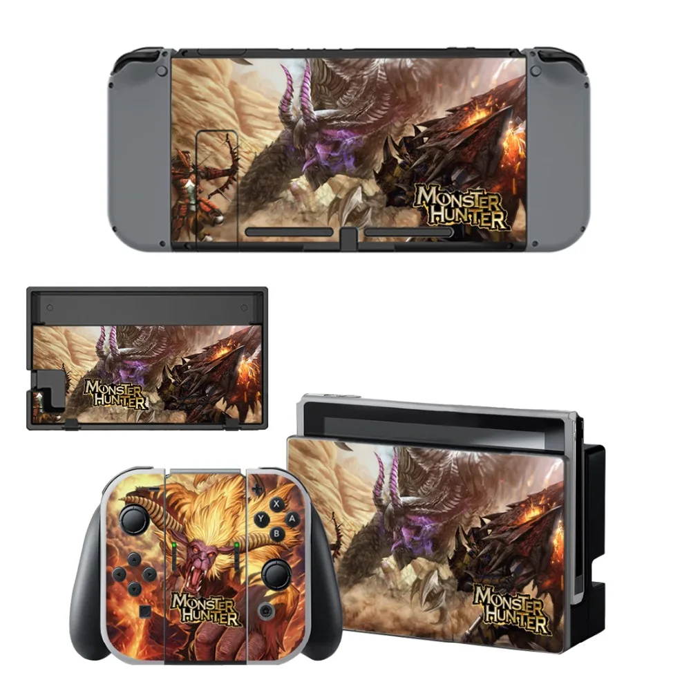 Виниловая Защитная Наклейка Monster наклейка охотника для консоли Nintendo Switch NS +