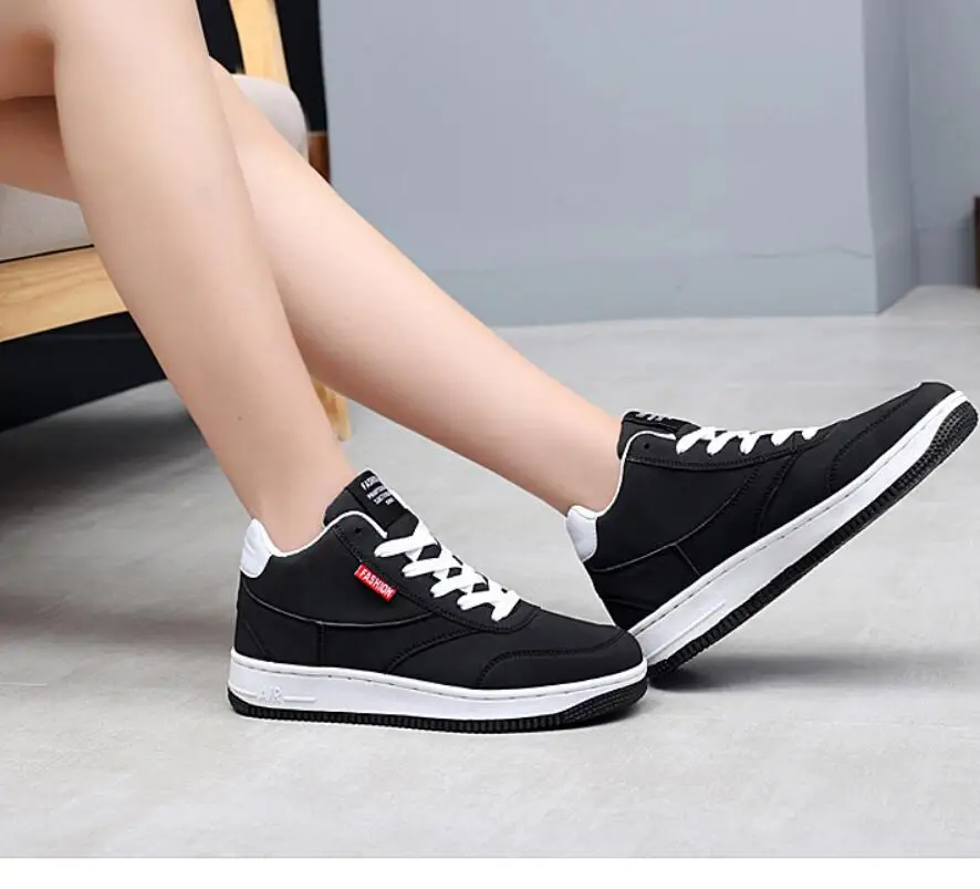 2018 модная женская Вулканизированная обувь кроссовки повседневная на шнуровке