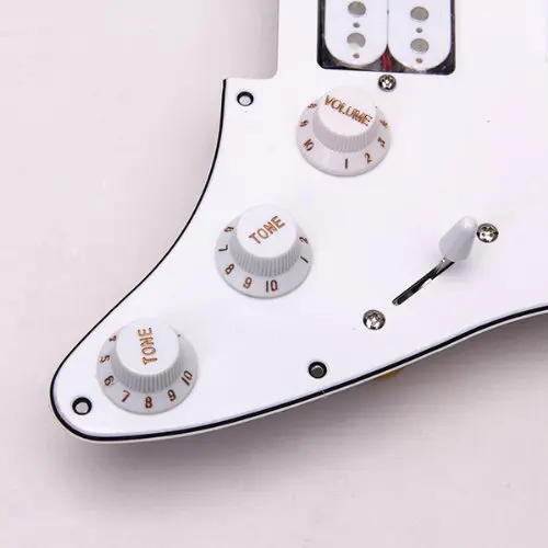 SEWS загружен Prewired электрогитара Pickguard пикапы 11 Отверстие HSH белый | Спорт и