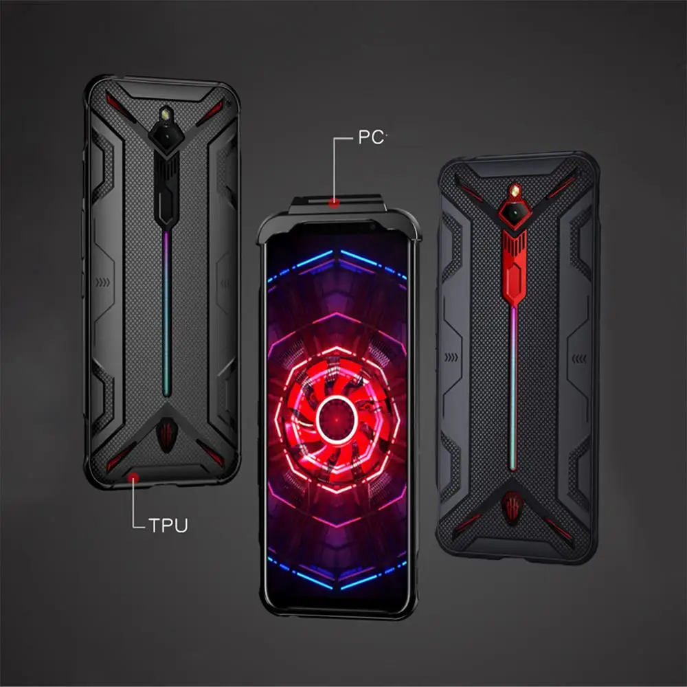 Мягкий ТПУ защитный противоударный чехол для мобильного телефона Nubia красный