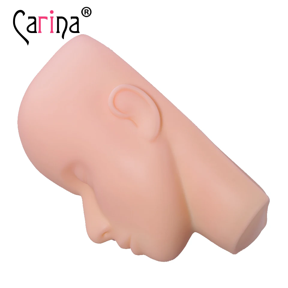 Манекен головы для практики макияжа массажная модель лица плоская силиконовая