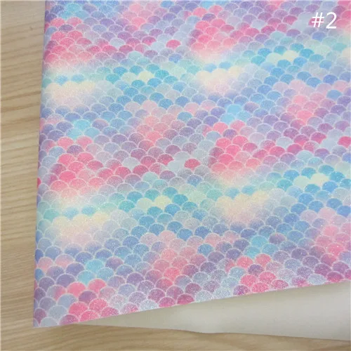 A4 лист " X 11,8" русалка весы блестящая ткань искусственная кожа pu Ткань DIY принадлежности для сережек ремесло украшения 1 шт. F0065 - Цвет: 2