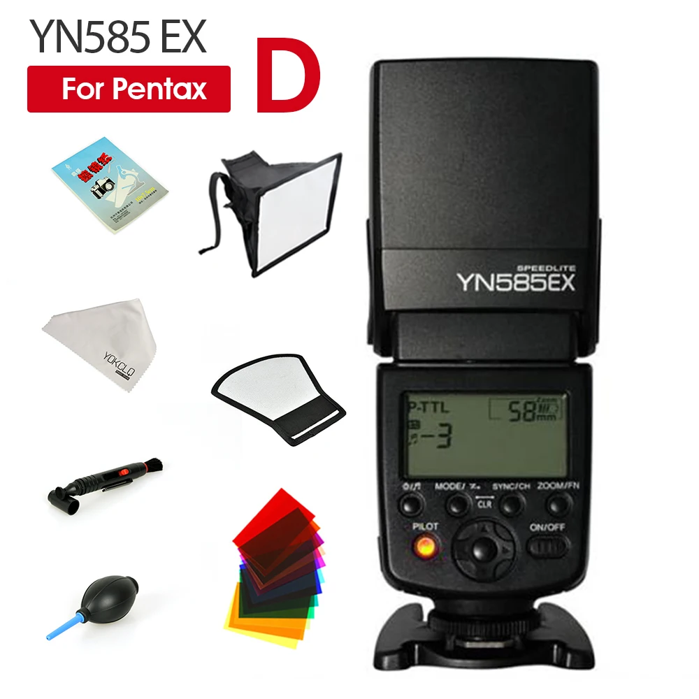 2018New Yongnuo Вспышка YN585EX P TTL Беспроводная вспышка Speedlite для Pentax K 70 50 1 S1 K3II K5 K50 KS2 K100