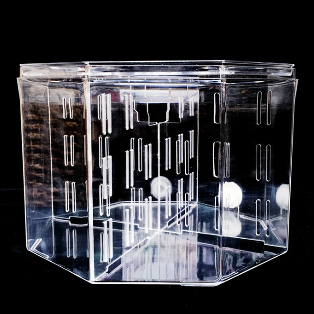 PETFORU Bettas аквариум с цветочной корзиной насос труба фиксированная пластина - Цвет: Прозрачный