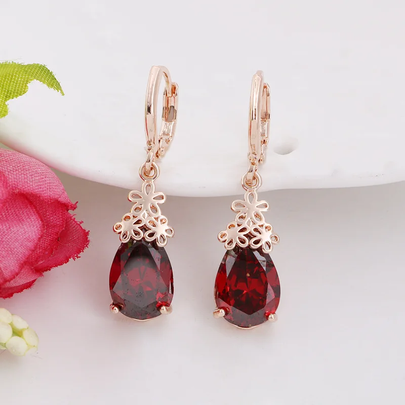 Женские серьги-подвески с серебряным покрытием в форме капли | Украшения и