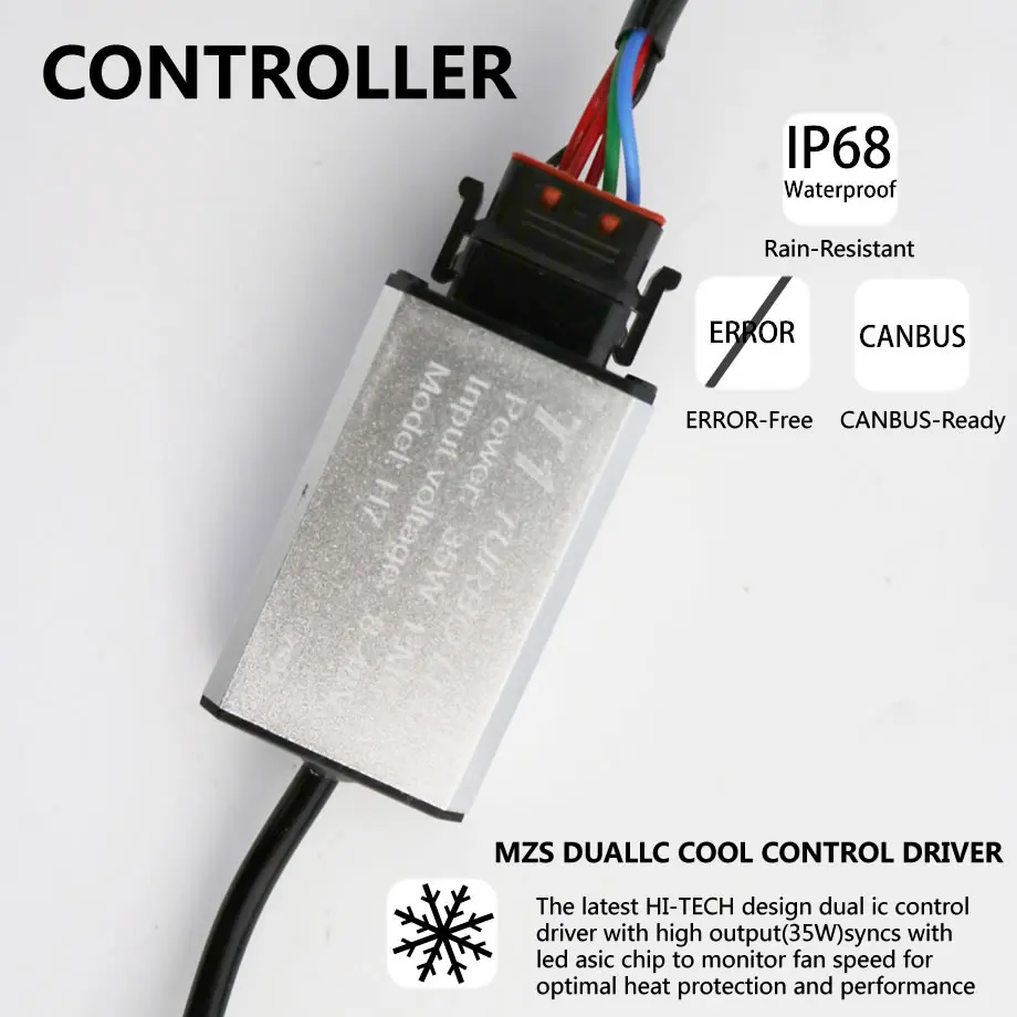 Новый T1 автомобильный головной светильник 70 Вт налобный светодиодный фонарь H15 H7