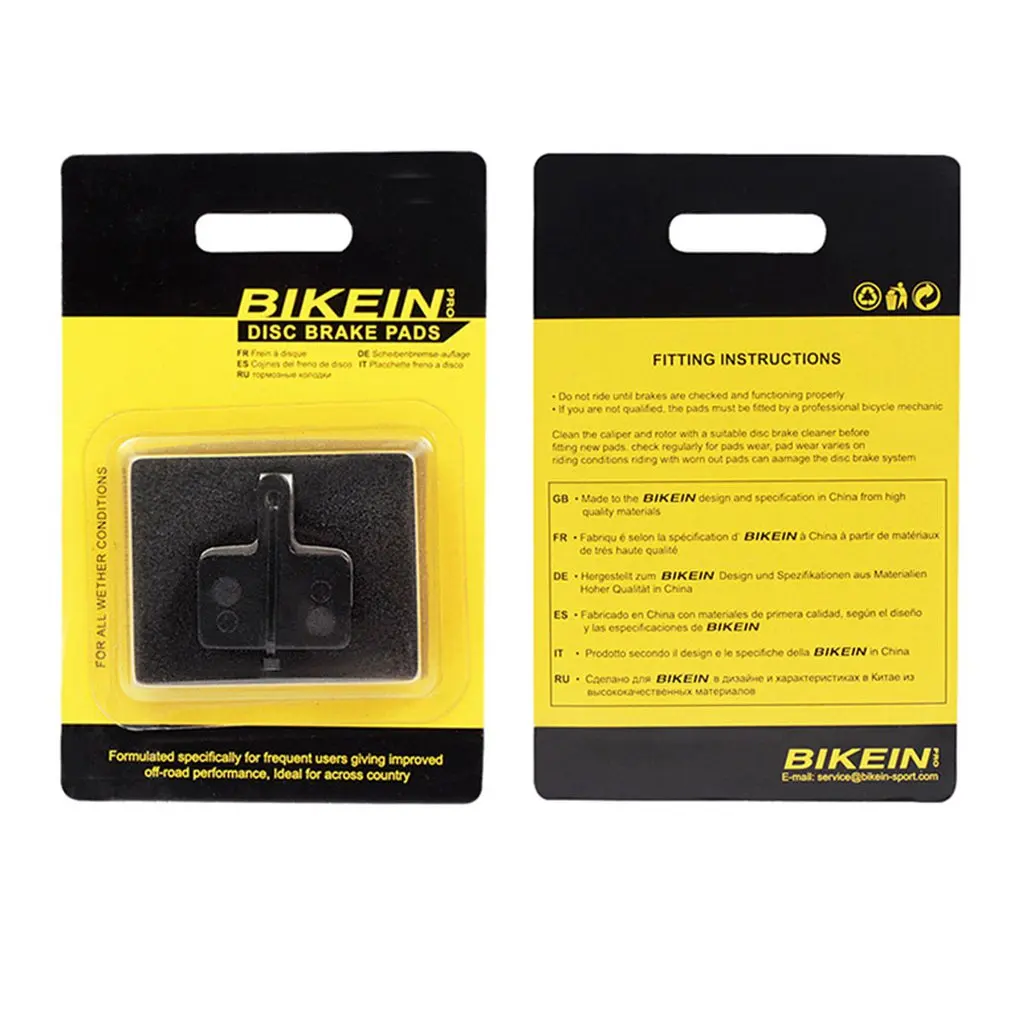 BIKEIN P180BP высококачественные резиновые велосипедные дисковые Тормозные колодки для Sram Avid MTB полу-металлическая колодка для гидравлического тормоза 1 пара