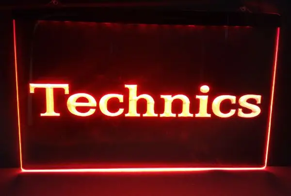 Technics логотип 2 размера Новый NR пивной бар Паб Клуб 3d вывески светодиодный