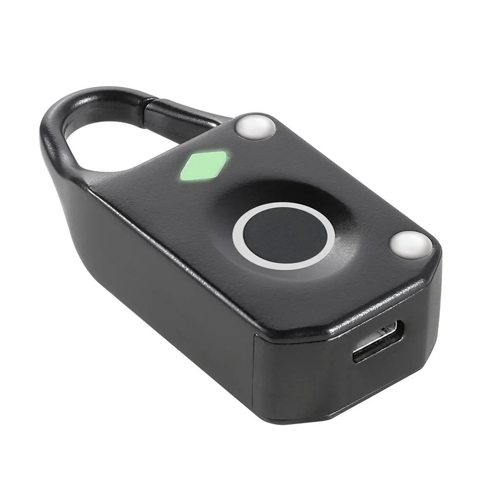 Luggage Padlock Fingerprint Lock Waterproof Anti Theft Mini Keyless Biometric Electronic Intelligent  Обустройство