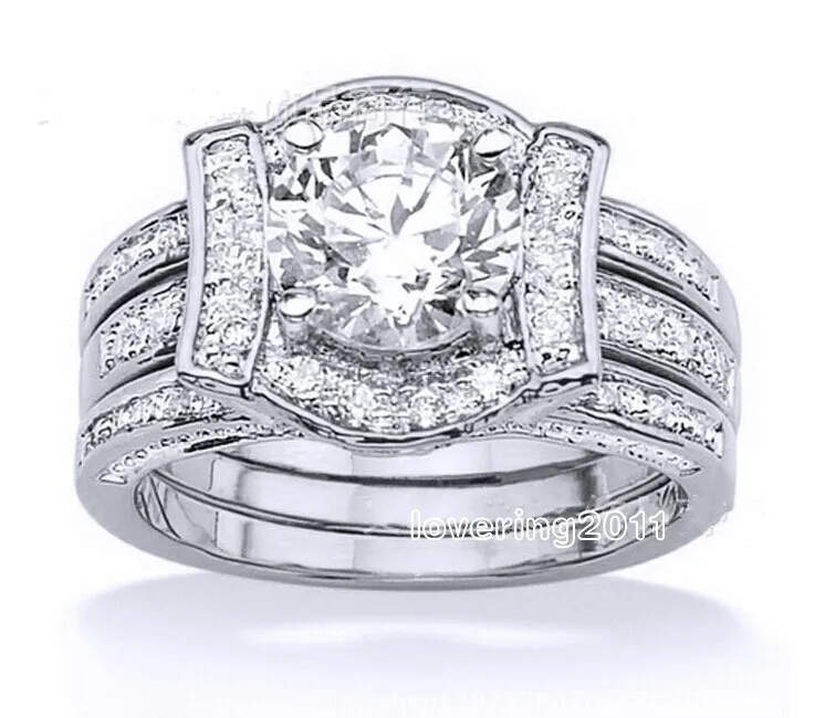 Роскошные ювелирные изделия Choucong для влюбленных с белыми фианитами класса ААА