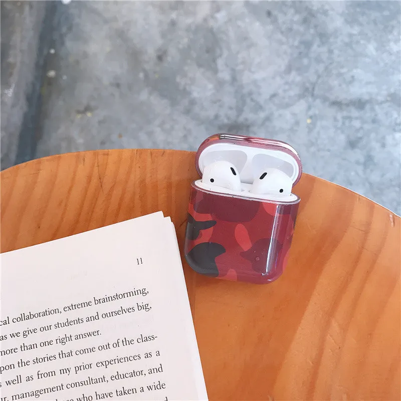Камуфляжный чехол Airpods Cool для airpods защитный жесткий беспроводной наушников iphone