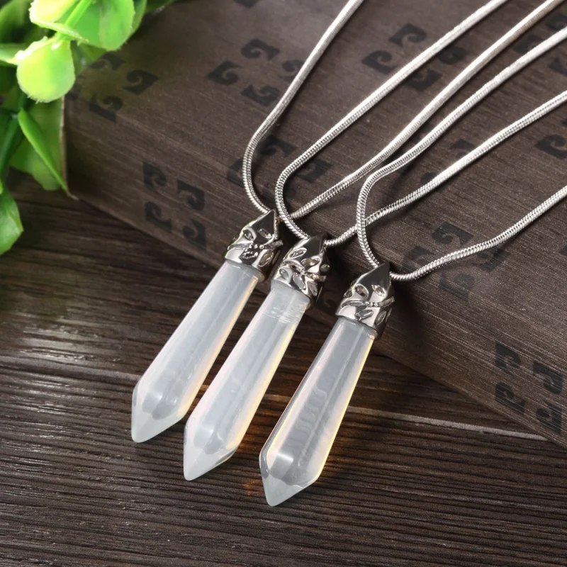 ROLILASON Fashion Transparent white zircon Surprise gift for best friend Silver Stamped Necklace Pendant Jewelry LN679 | Украшения и