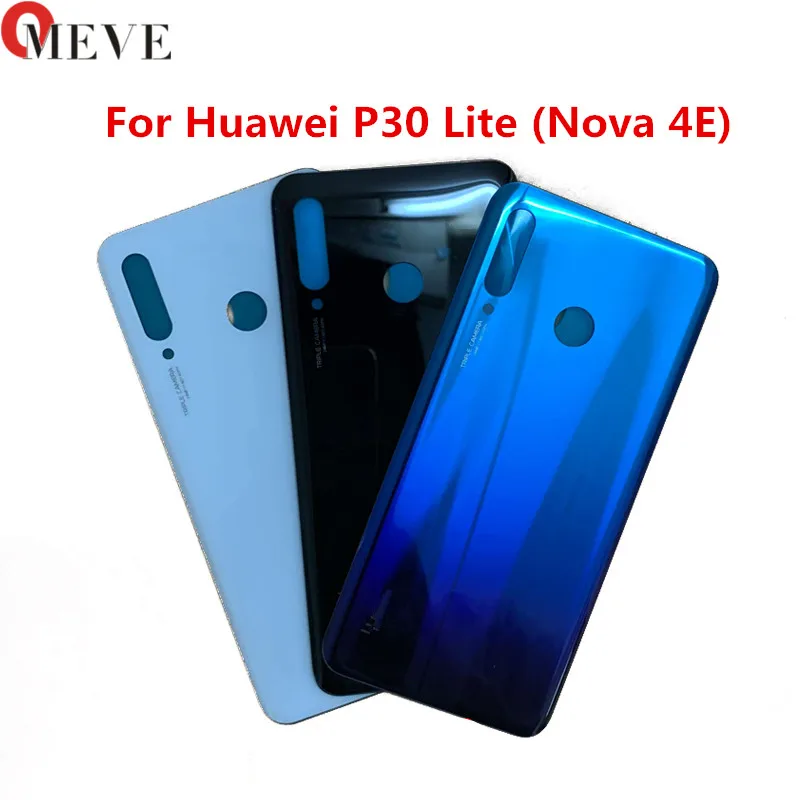 Стеклянная задняя крышка батарейного отсека для Huawei P30 Lite (Nova 4E) искусственная