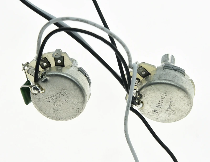 KAISH Guitar Prewired Wiring Harness Alpha 500K 24mm Pots 1 Volume Tone 3 Way Switch for Tele Guitars | Спорт и развлечения
