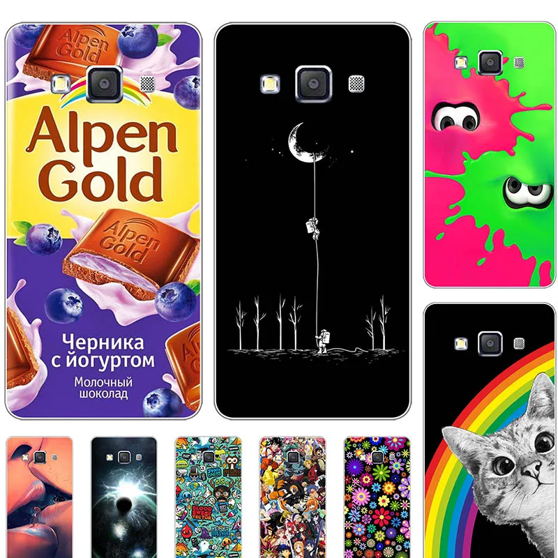 Coque чехол для Samsung Галактики E5 E500 E500F 5 0 &quotчехол Печатный жесткий пластиковый
