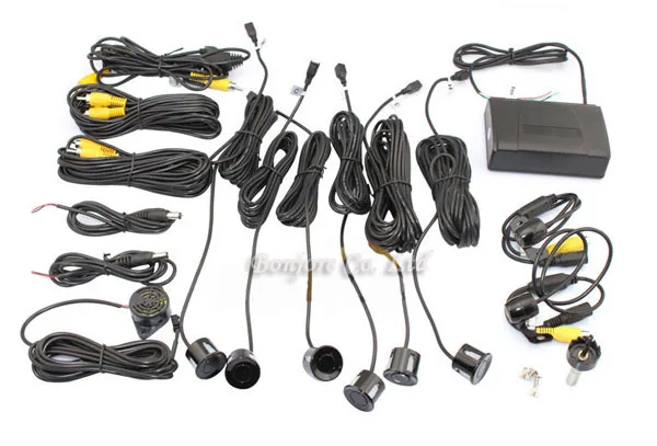 4 3 'автомобильный монитор система заднего радара парковочная 8 сенсоров с