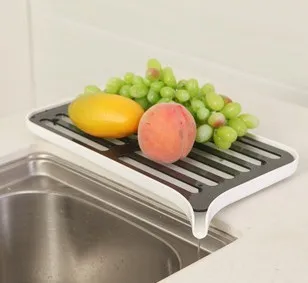 Двухслойная кухонная дренажная стойка на полку кухонного шкафа чаша чашка блюдо