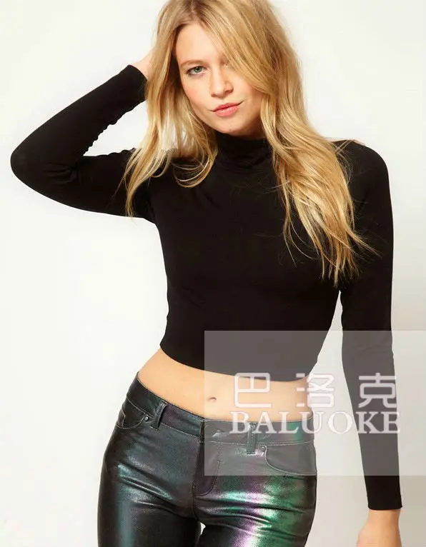 Модная сексуальная клубная Короткая юбка для женщин однотонная Водолазка с