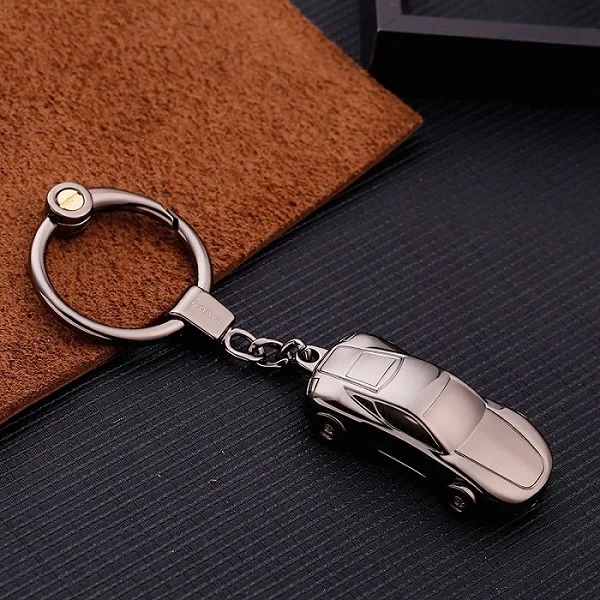 black Спортивный автомобиль родстер Модель брелок для ключей свет брелок Key Holder Высокое качество sleutelhanger chaveiro llaveros Hombre - Цвет: black