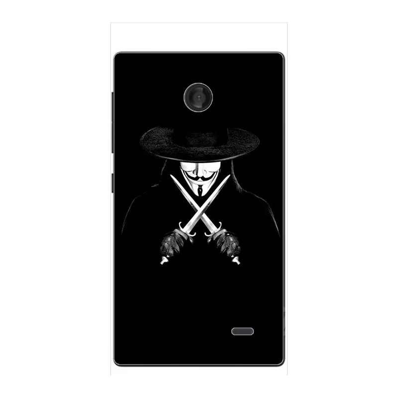 A123 Модный чехол с мультяшным принтом для Nokia X Dual SIM A110 RM-980, чехол для телефона с изображением кота, пейзажа, задняя крышка - Цвет: A123