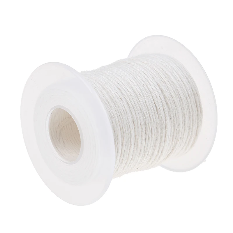 61m Cotton Braid Candle Wick Core Spool Non-smoke DIY Oil Lamps Candles Supplies 1 Pc | Дом и сад