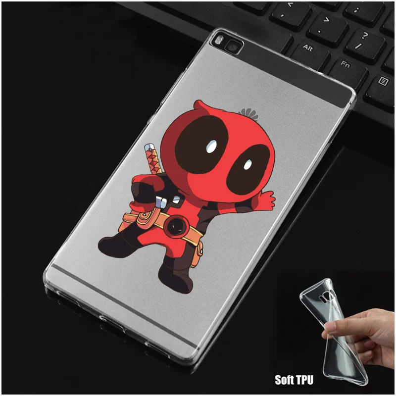 DREAMFOX N009 Cute Deadpool Soft TPU Silicone Cover For Huawei P8 P9 P10 Lite Plus 2017 Honor 8 9 Pro 6X Case |