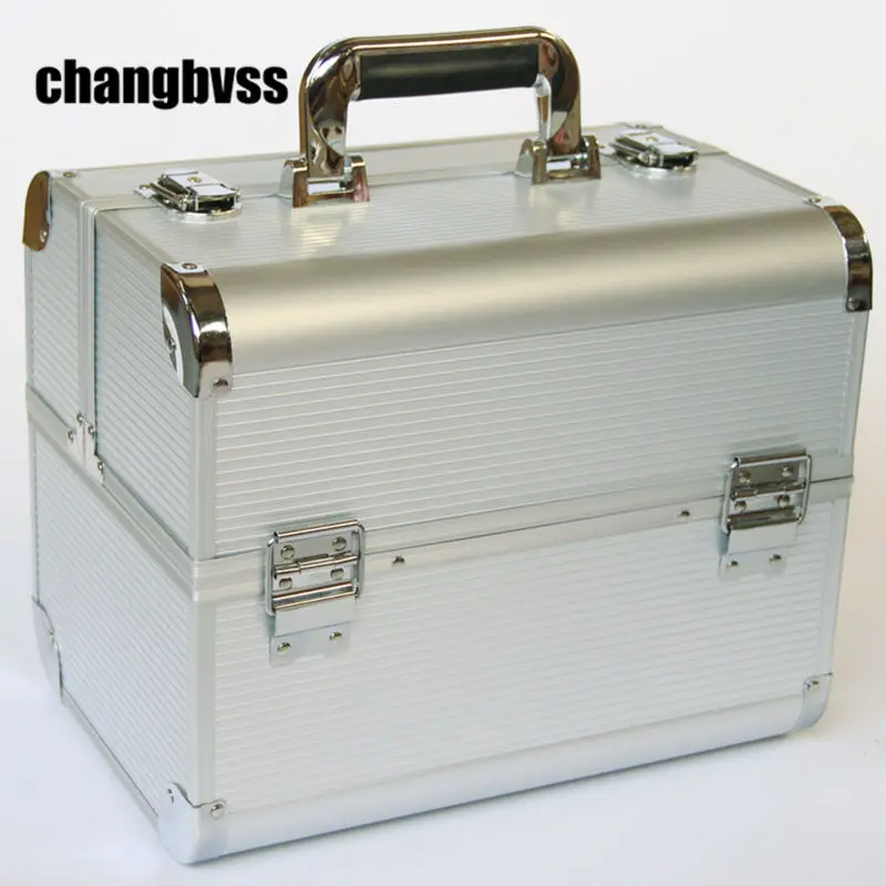 Многослойный органайзер для хранения косметических инструментов женщин