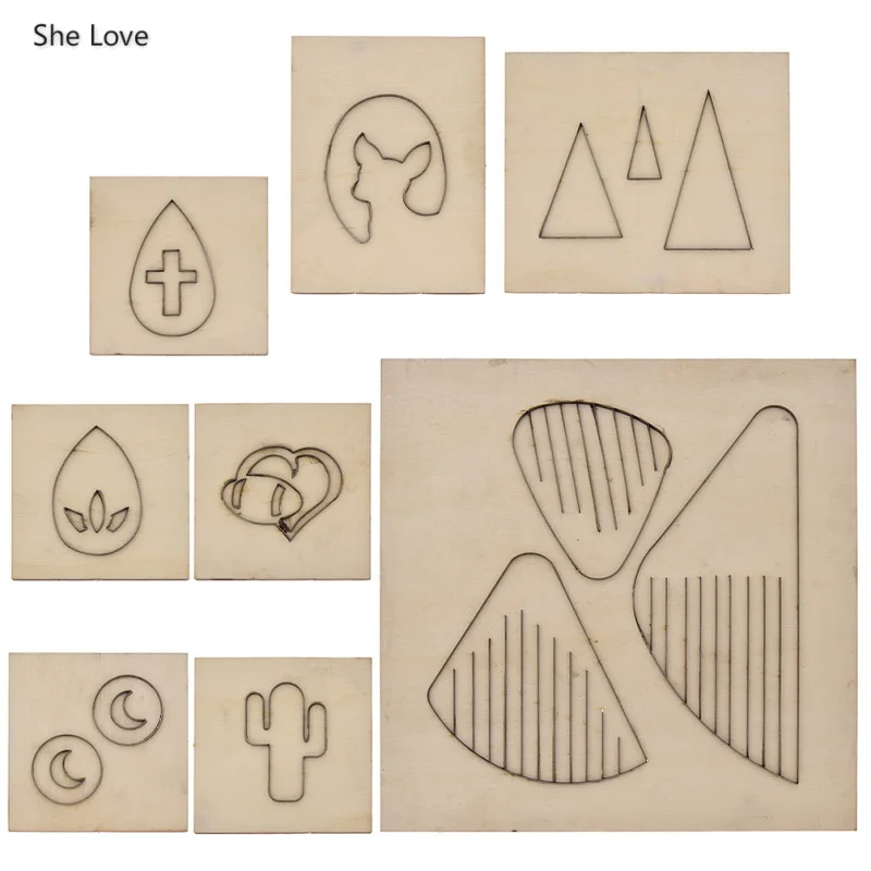 Chzimad треугольная водослива Деревянная Кожа высечки инструмент для скрапбукинга