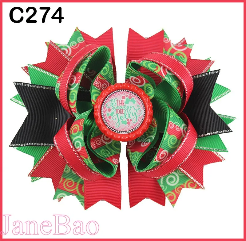 Бесплатная доставка 12 шт. рождественские банты для волос конфеты бант-трость