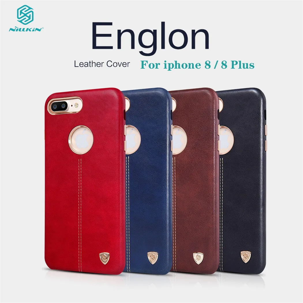 Чехол для iphone 8 Оригинальный чехол Nillkin Englon винтажные Кожаные чехлы защита