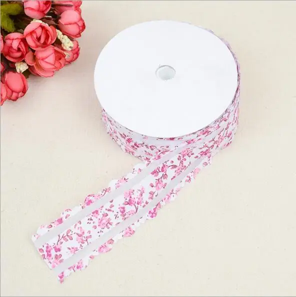 Лента из органзы с цветочным краем 3 8 см х 20 ярдов 6 цветов|organza lace ribbon|lace organzalace ribbon