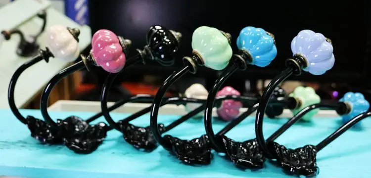 Настенные минималистичные крючки, чтобы повесить керамическую тыквенную головку твердой полки на стене креативное оформление занавес крюк оборудования