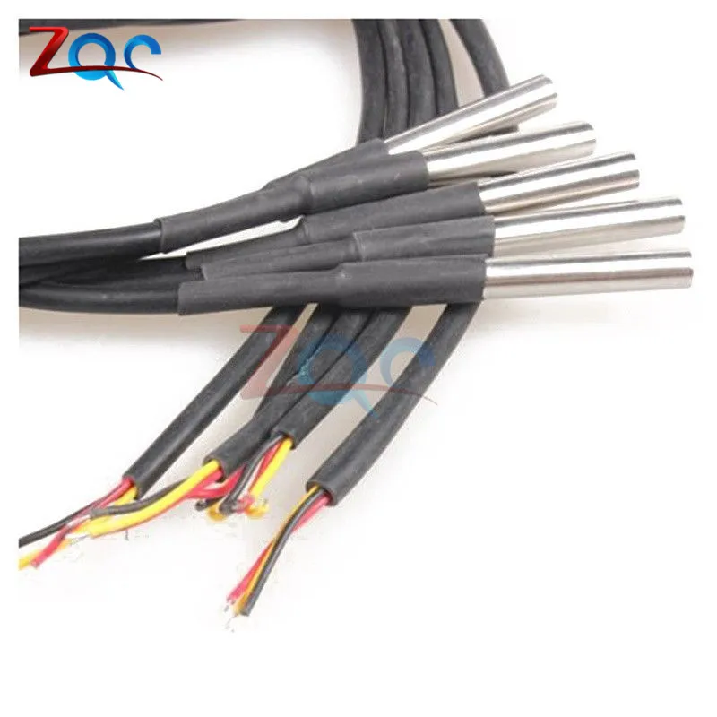 DS18B20 3M 300CM Digital Temperature Temp Sensor Probe Thermometer Waterproof Compatible For Arduino Stainless Steel | Инструменты