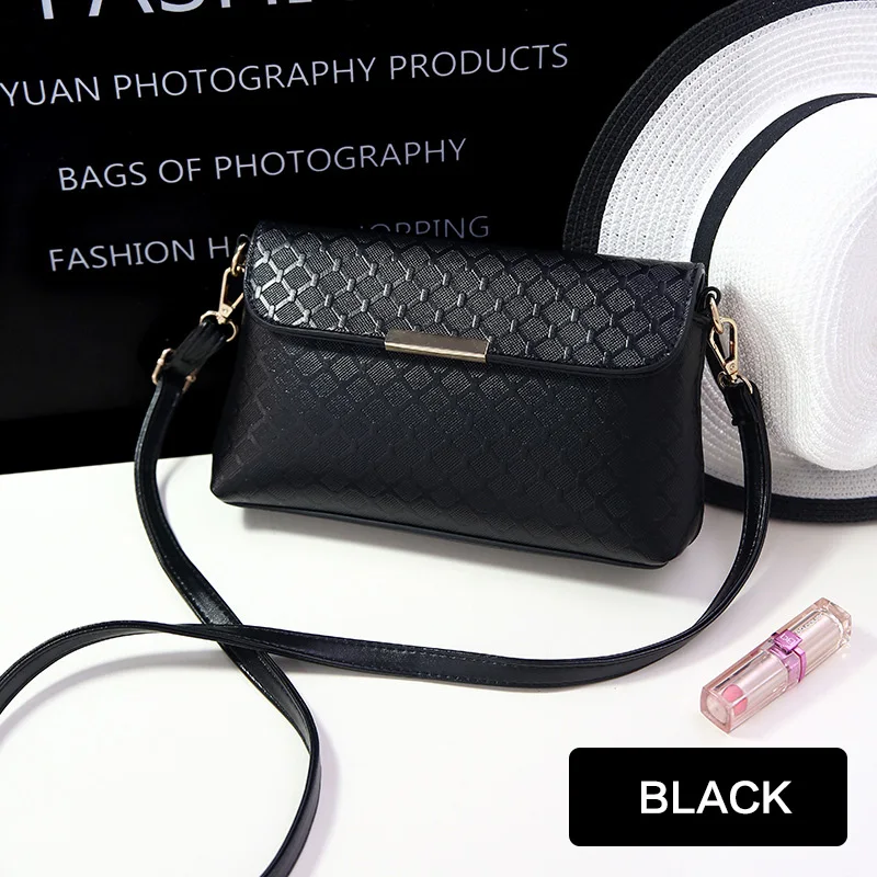 Маленькая сумка слинг в Корейском стиле для девочек клатч с бриллиантовым узором