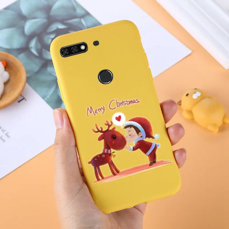 041 Lamo чехол карамельный цвет чехол для huawei Honor 7A Pro 7C 7X8 8X Max Note 10 6C Enjoy 7S Nova 3i Y9 желтый Забавный чехол - Цвет: 041