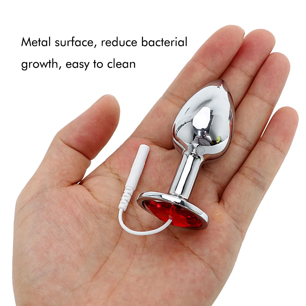 Electro Vaginal Butt Plug &amp Anal For Pulse Therapy Massager Electric Shock Metal Dildo Beads Sex Toys Men Women | Красота и