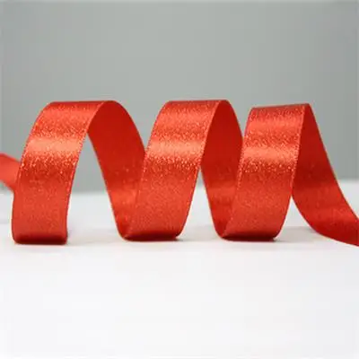 235 poppy red 16 мм полиэстер сплошной цвет атласная лента двухсторонняя блестящая золотая шелковая лента для украшения 20 ярдов - Цвет: 235 poppy red
