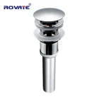 Слив для ванной комнаты, хромированная латунь, слив для раковины, выдвижная решетка, слив для отходов, слив для воды с переливным отверстием