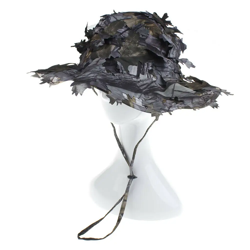 Камуфляжная кепка с 3D листом для охоты на открытом воздухе|Мужские шляпы от