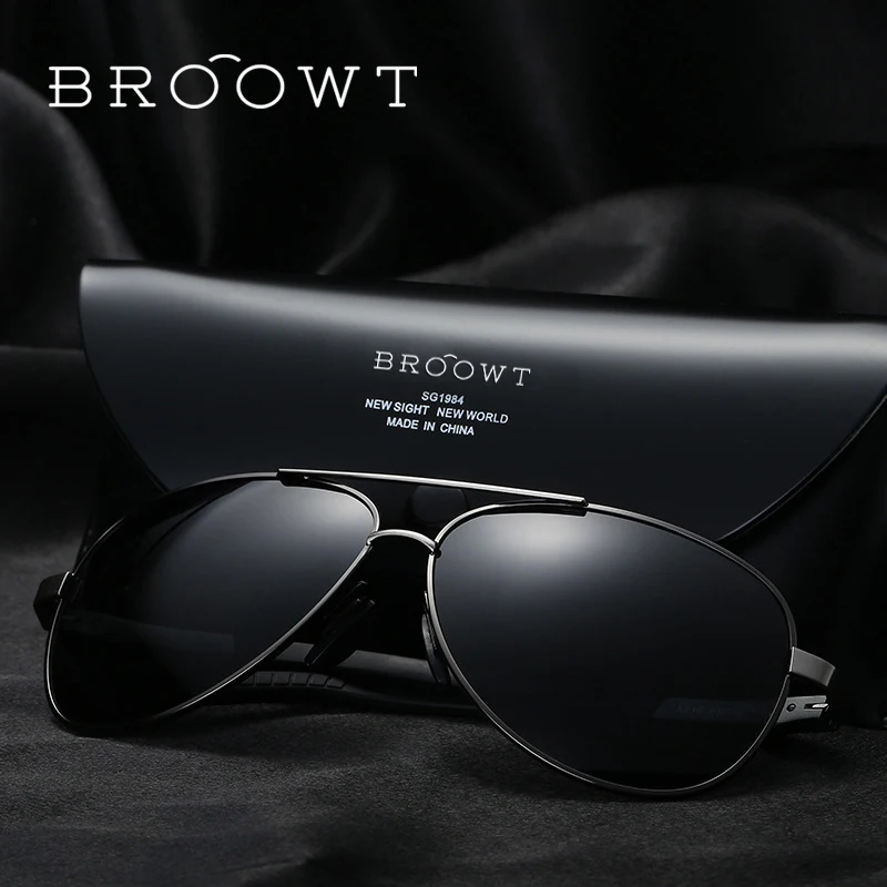 BROOWT Марка Солнцезащитные Очки Polaroid Мужчины Женщины UV400 Защиты Поляризованные