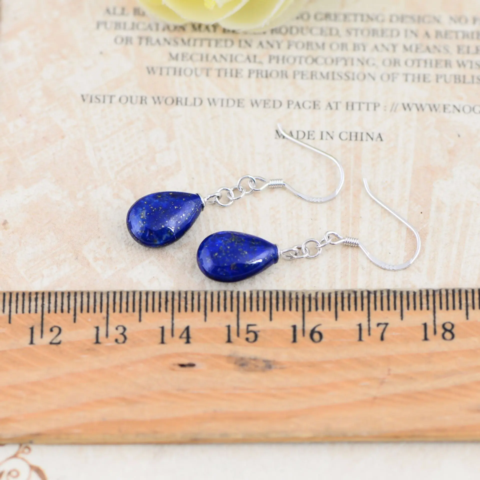 925 пробы серебряные ювелирные изделия винтажные серьги с натуральным