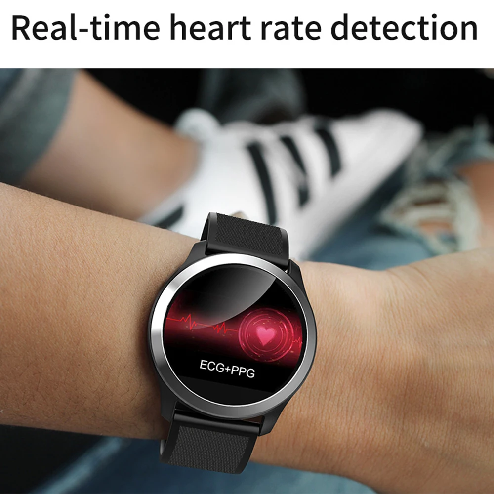 LEMFO Smart Watch Men PPG+ ECG IP68 Waterproof Heart Rate Blood Pressure Sport Smartwatch For Android IOS Phone Aged