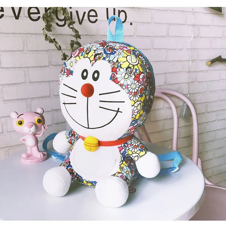 Kawaii ткань мультфильм аниме дети плюшевые рюкзаки детского сада детская мягкая сумка mkd3 Doraemon кошка робот мешок
