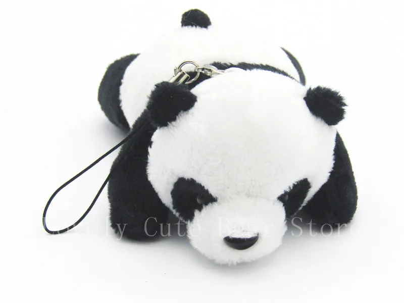 25 шт./лот Kawaii Panda моделирования с цепочкой плюша небольшой кулон по телефону сумка панды куклы детские игрушки подарки для детей 03