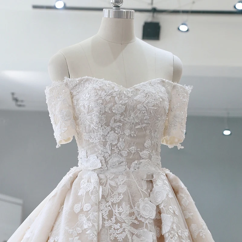 Великолепное свадебное платье vestido de noiva 2020 качественное с аппликацией Роскошные