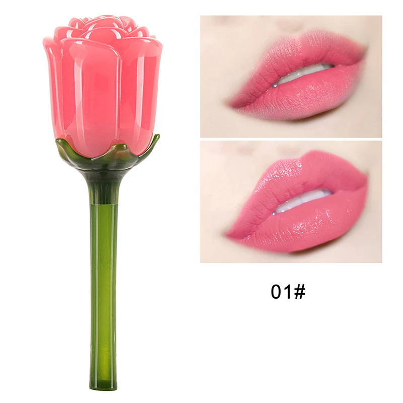 Увлажняющая глазурь для губ в форме розы стойкая антипригарная чашка Косметика @