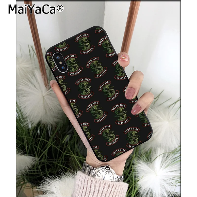 MaiYaCa Riverdale South Side Serpents Snake TPU мягкие Аксессуары для телефона чехол iPhone 8 7 6 6S Plus X XS MAX 5