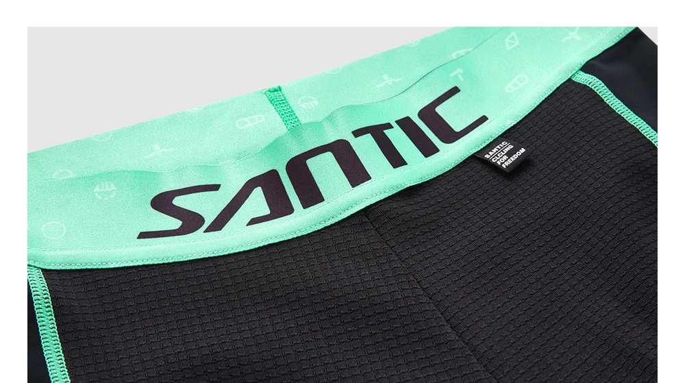 Santic, мужское нижнее белье с подкладкой для велоспорта, шорты, лето, Coolmax, 4D Pad, противоударный, SANTIC, R-FEEL, дорожный, MTB, велосипедная одежда, WM7C06020