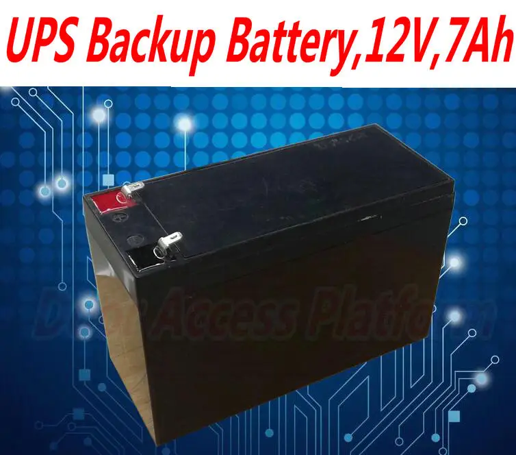 UPS резервная батарея для система контроля допуска к двери 12V 7ah аварийная